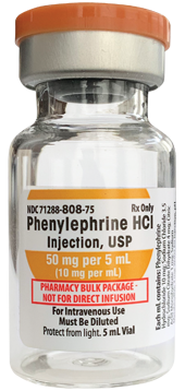 Phenylephrine Hydrochloride Injection, USP 50 mg per 5 mL